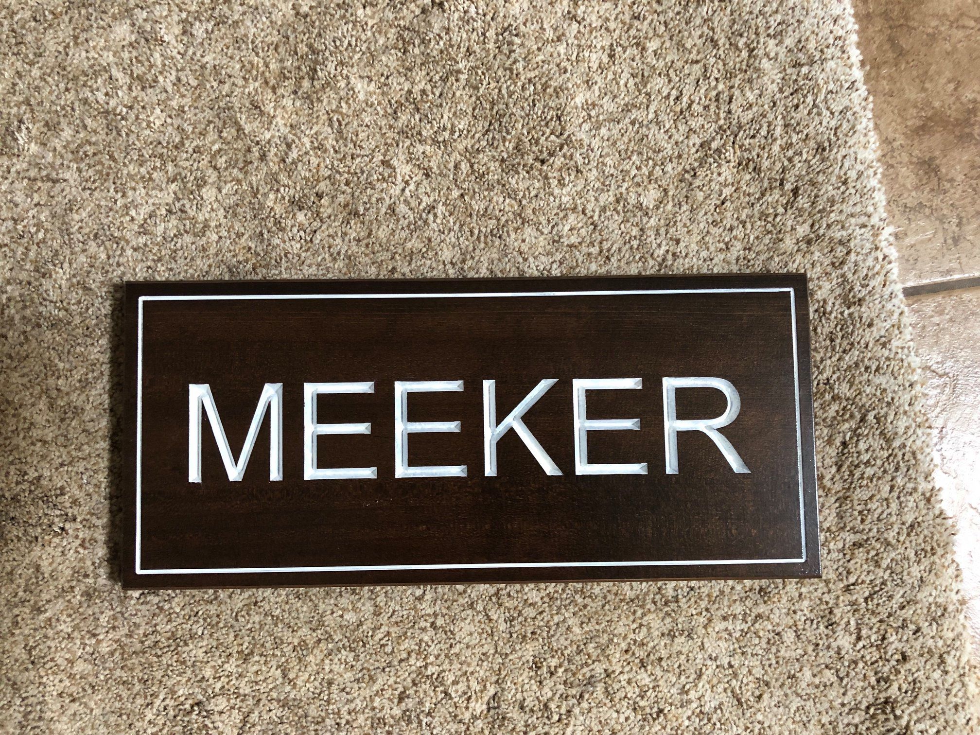 628  routed wood name sign