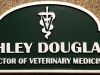 618 engraved wood sign for Veterinary Office