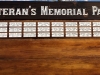 605  veterans memorial wood sign