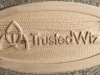 633  Carved wooden business sign